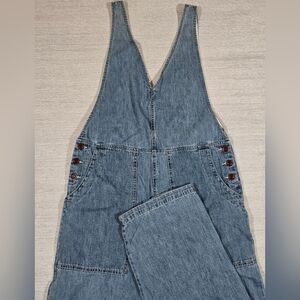 Alex Mill Ollie Denim Overalls Womens S Medium Wash Jumpsuit Cotton Sleeveless